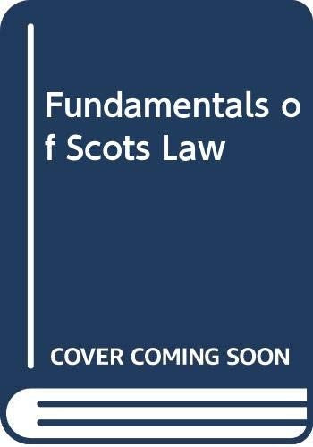 Fundamentals of Scots Law
