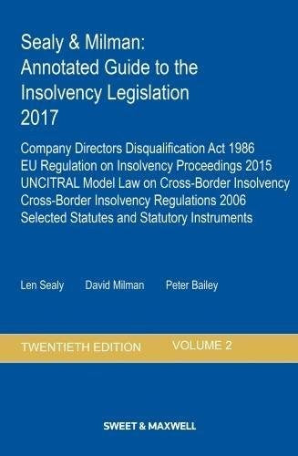 Sealy & Milman: Annotated Guide to the Insolvency Legislation 2017