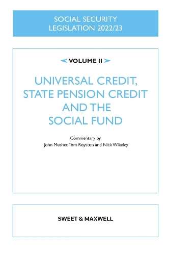 Social Security Legislation 2022/23 Volume II