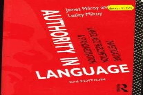 Authority in Language