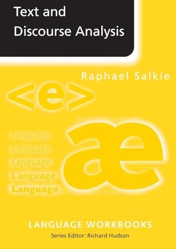 Text and Discourse Analysis