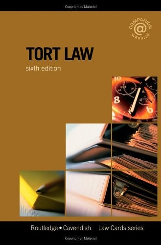 Tort Lawcards 6/e