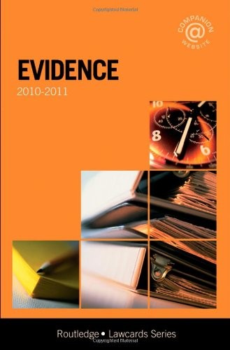 Evidence Lawcards 2010-2011
