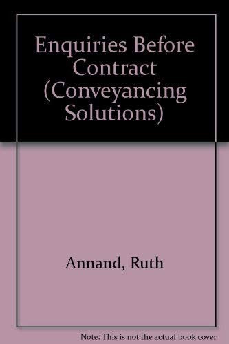 Enquiries Before Contract