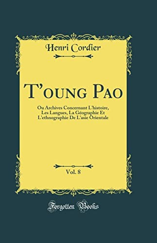 T'Oung Pao, Vol. 8