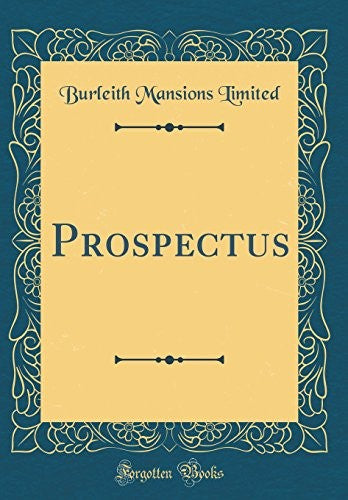 Prospectus (Classic Reprint)