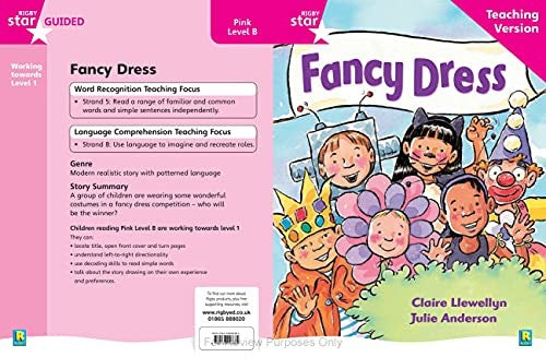Rigby Star Guided Reading Pink Level: Fancy Dress Teaching Version