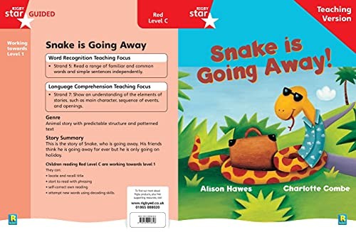 Rigby Star Guided Reading Red Level: Snake is Going Away Teaching Version