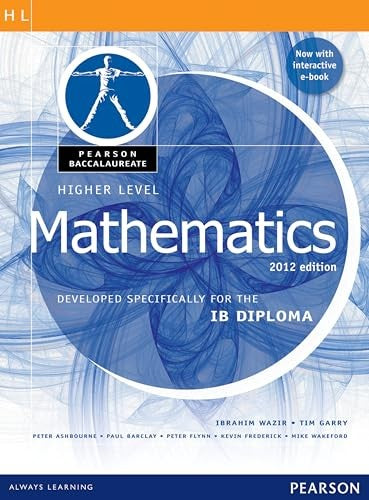 Pearson Baccalaureate  Higher Level Mathematics second edition print and ebook bundle for the IB Diploma