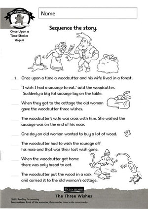 Literacy Edition Storyworlds Stage 8, Once Upon A Time World, Workbook