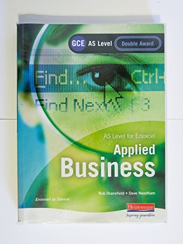 GCE AS Level Applied Business Double Award for Edexcel