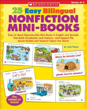 25 Easy Bilingual Nonfiction Mini-Books- Easy-to-Read Reproducible Mini-Books