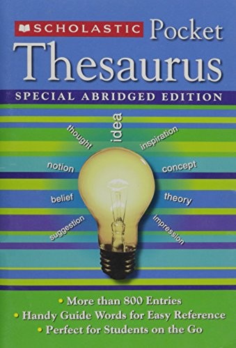 Scholastic Pocket Thesaurus, Special Abridged Edition