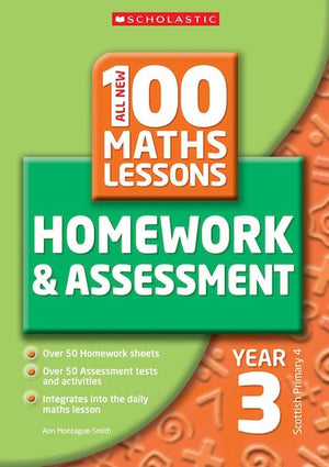100 Maths Homework and Assessment Activities for Year 03