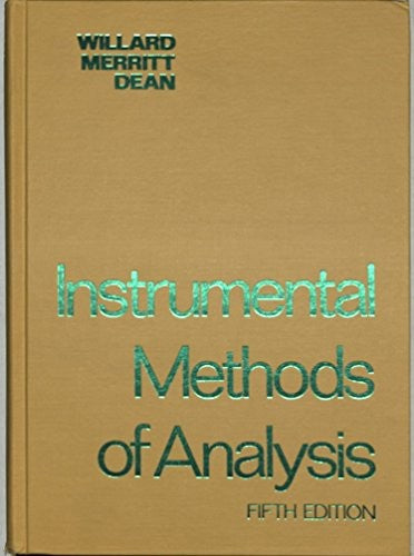 Instrumental Methods of Analysis