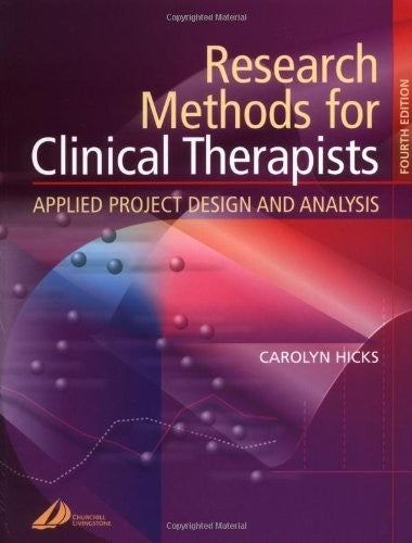 Research Methods for Clinical Therapists