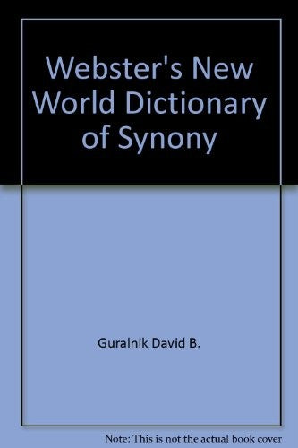 Webster's New World Dictionary of Synony