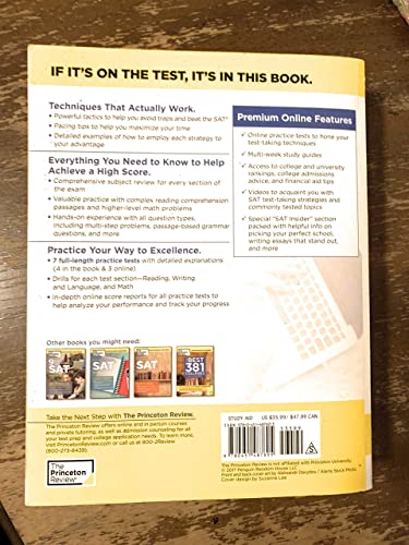 Cracking the SAT Premium Edition with 7 Practice Tests