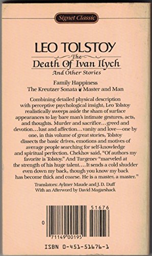 Tolstoy Leo : Death of Ivan Ilych (Sc)