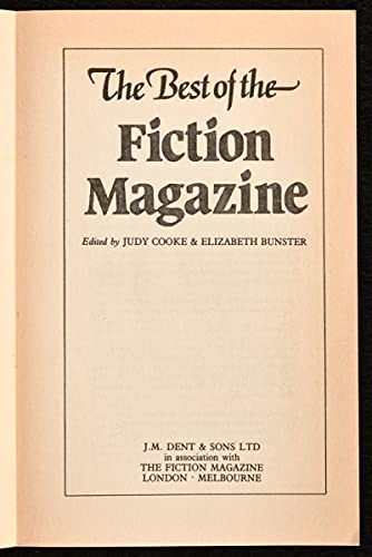 The Best of the "Fiction Magazine"