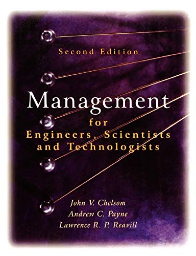 Management for Engineers, Scientists and Technologists