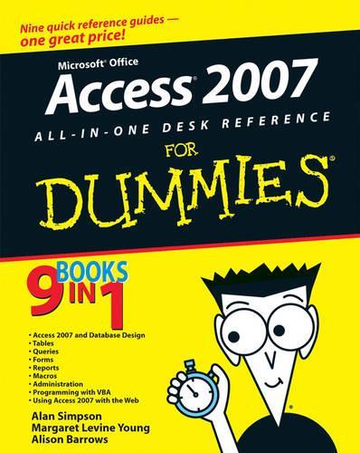 Microsoft Office Access 2007 AllinOne Desk Reference For Dummies