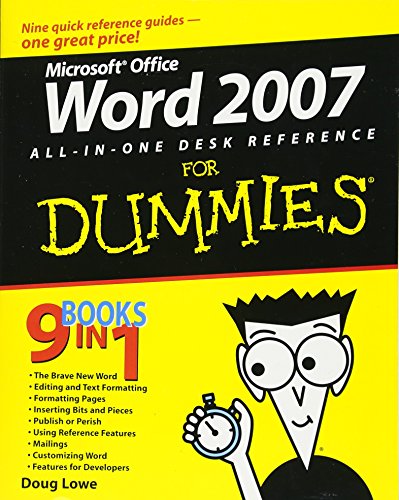 Word 2007 All-in-one Desk Reference For Dummies