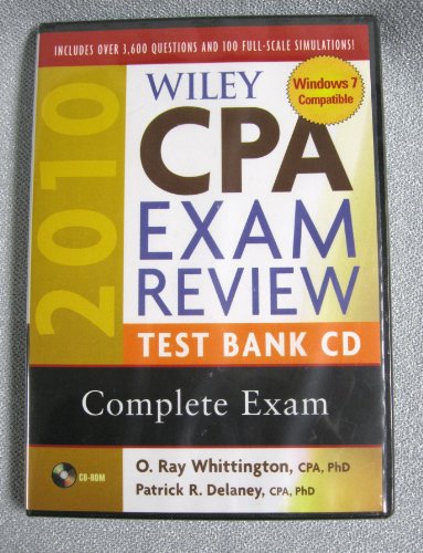 Wiley CPA Exam Review 2010 Test Bank CD - Complete Set