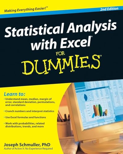 Statistical Analysis with Excel For Dummies