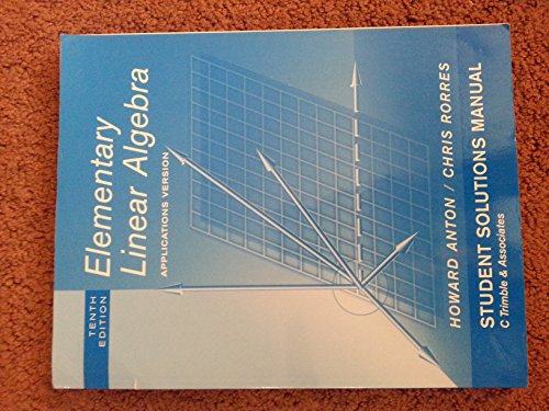 Elementary Linear Algebra with Applications