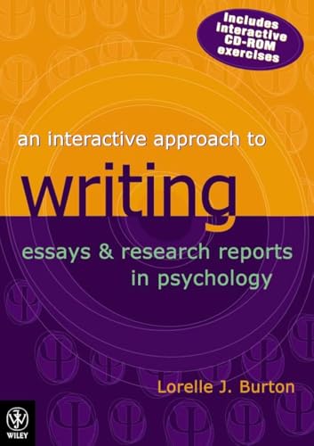 An Interactive Approach to Writing Essays and Research Reports in Psychology