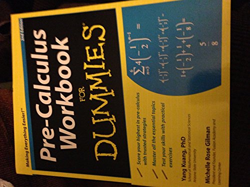 Pre-Calculus Workbook For Dummies