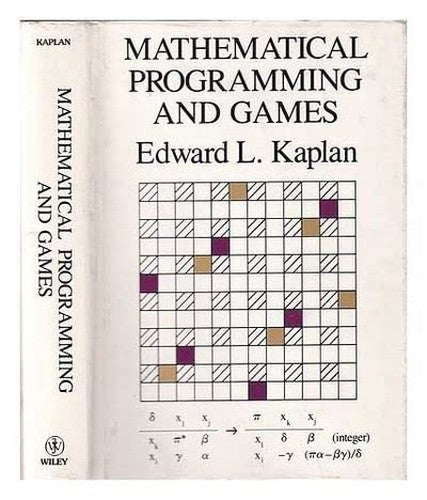 Mathematical Programming and Games