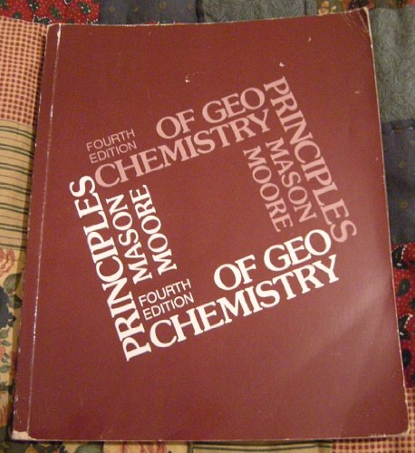 Principles of Geochemistry