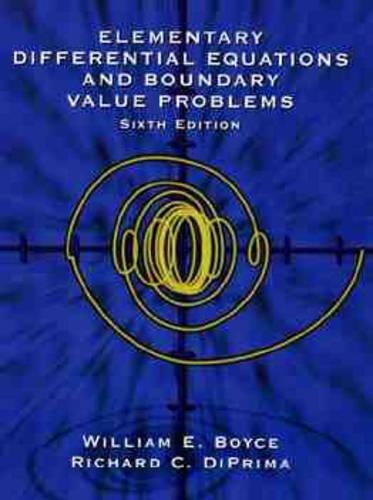 Elementary Differential Equations and Boundary Value Problems