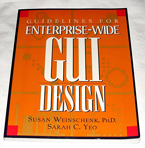 Guidelines for Enterprise-wide GUI Design