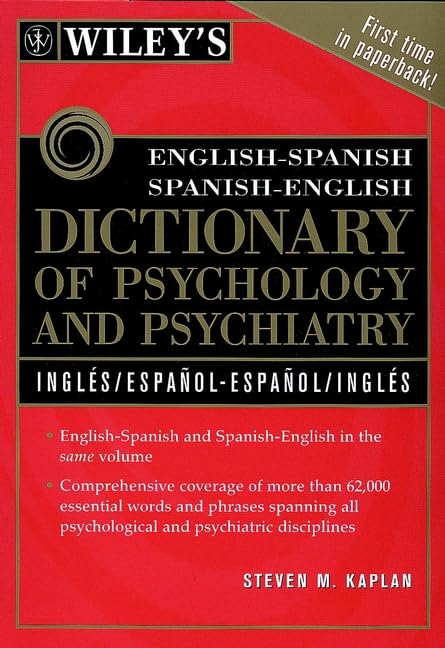 Wiley's English-Spanish and Spanish-English Dictionary of Psychology