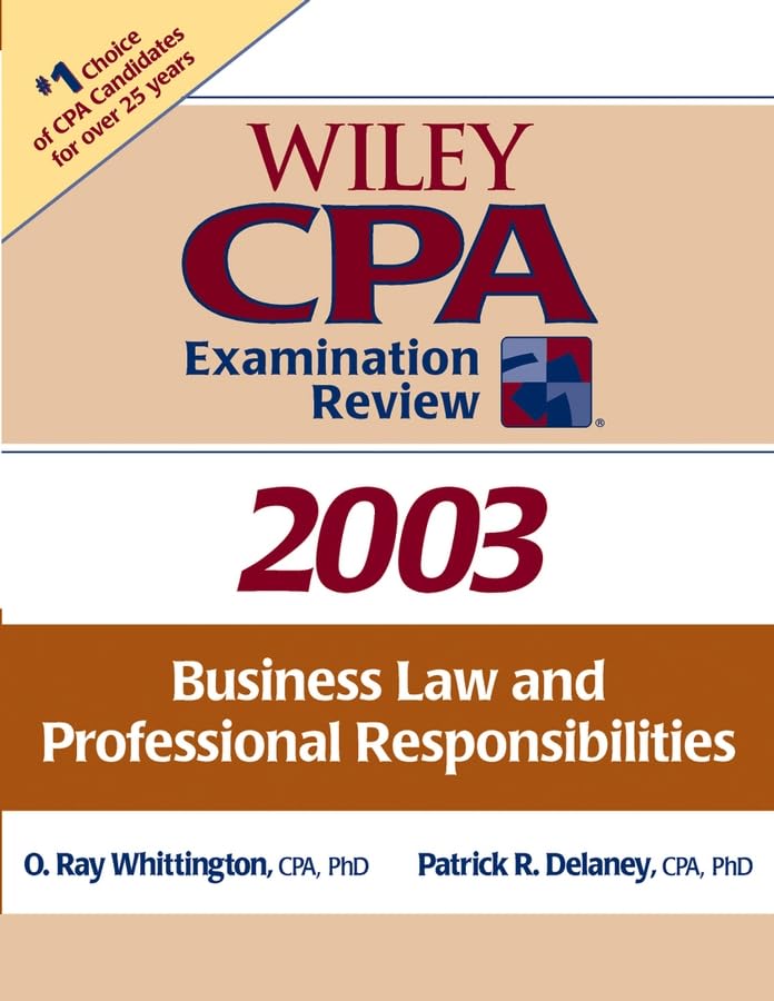 Wiley CPA Examination Review 2003