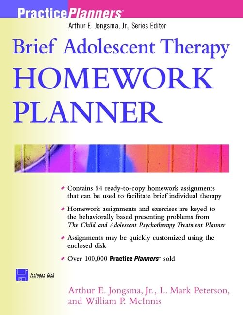Brief Adolescent Therapy Homework Planner