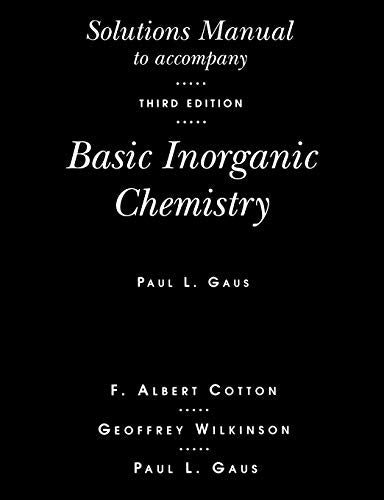 Solutions Manual T/A Basic Inorg Ch
