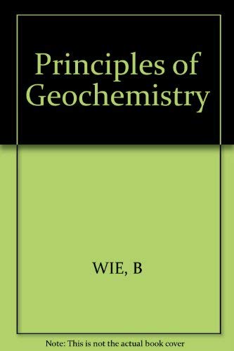 Principles of Geochemistry