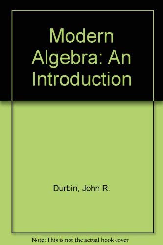 Modern Algebra