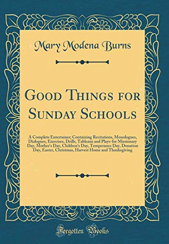 Good Things for Sunday Schools
