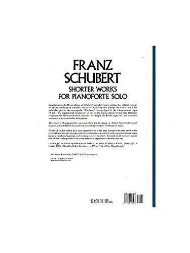 Shorter Works For Pianoforte Solo