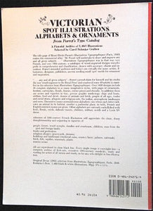 Victorian Spot Illustrations, Alphabets and Ornaments from Porret's Type Catalog 