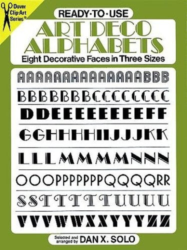 Ready-to-Use Art Deco Alphabets