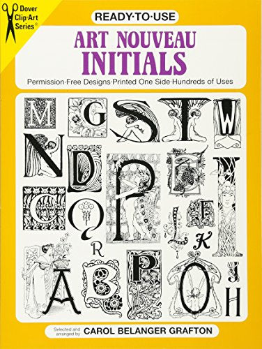 Ready-to-Use Art Nouveau Initials