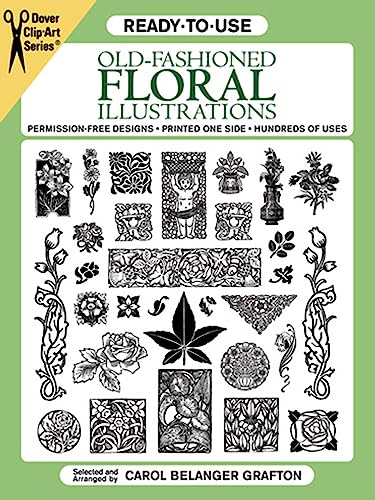 Ready-To-Use Old-Fashioned Floral Illustrations