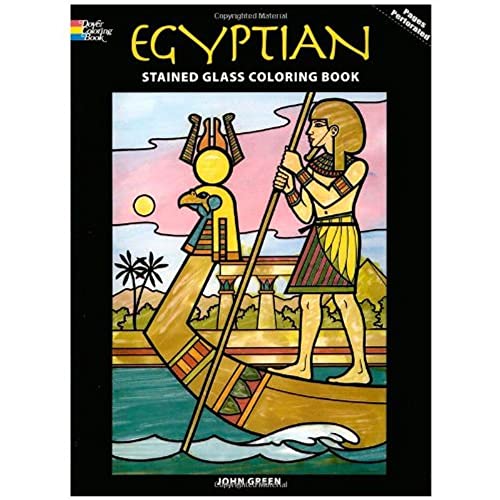 Egyptian Stained Glass Coloring Book