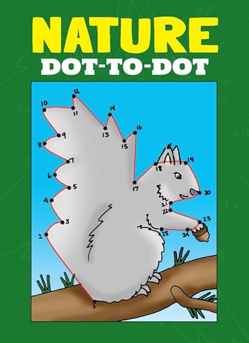 Nature Follow-the-Dots Coloring Book